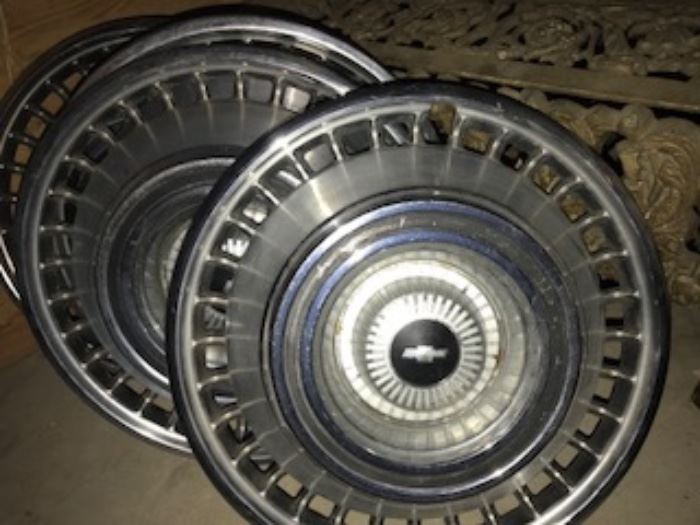 Set of 4 1964 Chevrolet 14” hubcaps