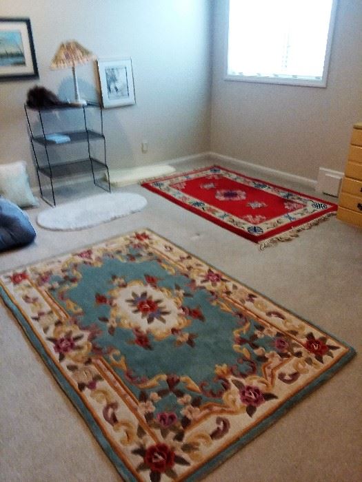 nice rugs, excellent and fair condition.  5 X 7 approx.  