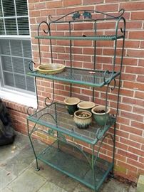 patio iron plant rack