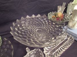 Fostoria Mammoth American Crystal Diamond Cut