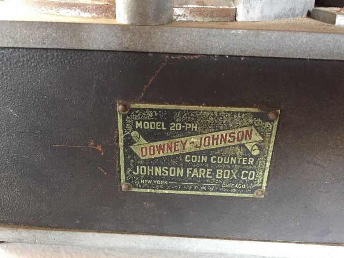 Antique Downey~Johnson Coin Counter
