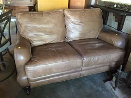 Leather Love Seat