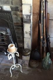 Candlestick Wrought Iron, Collectors Rifles
