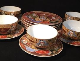 Satsuma Moriagi Lithopane Dragonware Excellent Condition