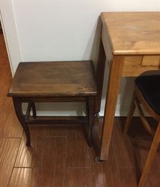 Side Table, Childs Desk with Chair