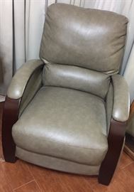 Pleather Arm Side Chair