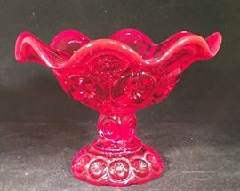 Ruby Red Moon and Star Pattern