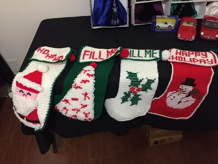 Hand Crochet Christmas Stockings
