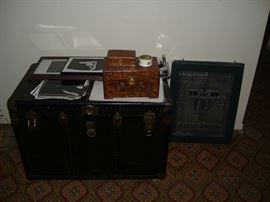 Don't strain your eyes, it's not you. And yes, that is 2 leaded glass windows.