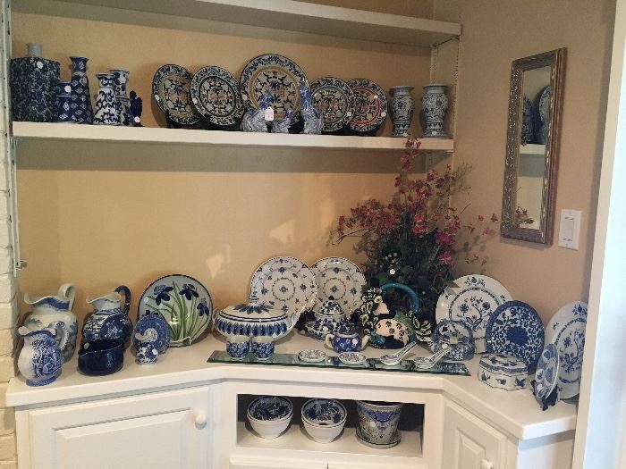 Beautiful collection of Blue and White Decor items. 