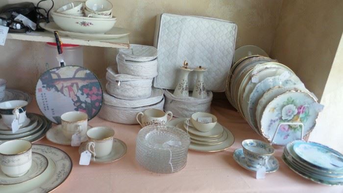 China Mix and match by Lenox and others. Shabby Chic dishes 