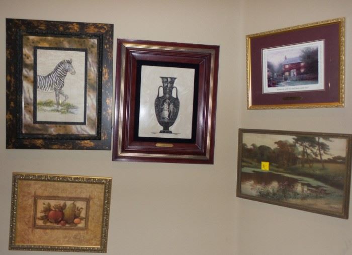 Framed art pieces - smaller to very large
