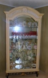 Large Lighted Curio Cabinet