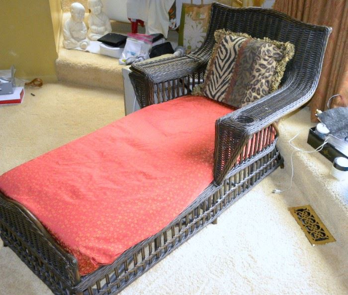 Rattan Chaise Lounge