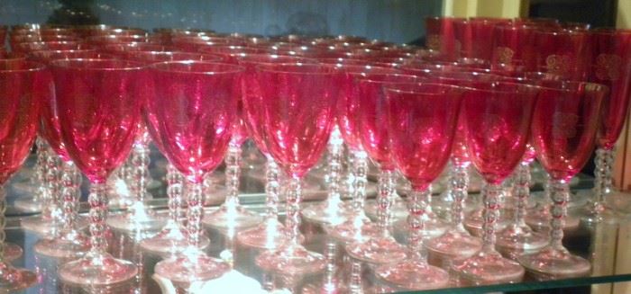 Cranberry & Ruby Glass