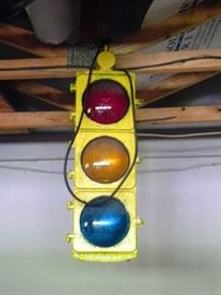 Large Vintage Stop Light