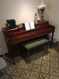 Piano by Hallet  Davis & Co.