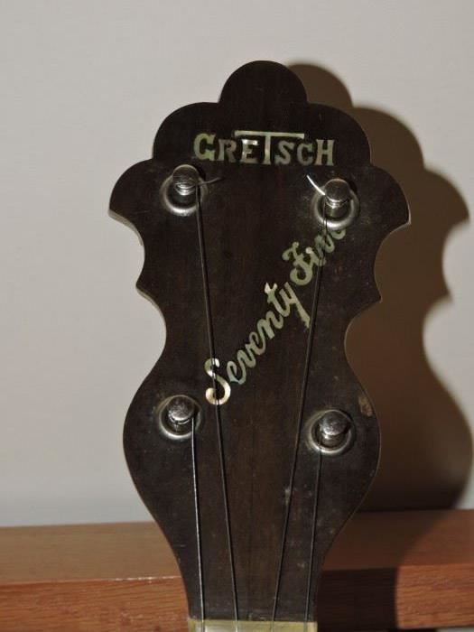 Head of Gretsch Seventy five 1940's Banjo