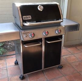 Weber Genesis BBQ Grille w Cover and Propane Tank 