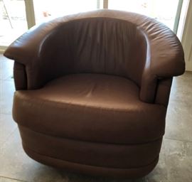 Swivel Rocker Leather Chair Leggett & Platt
