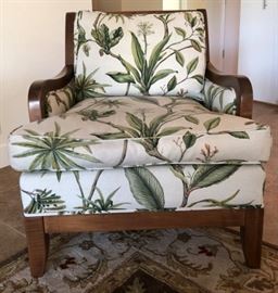 Wood Framed Oversized Arm Chair (Coordinates w Sofa) 