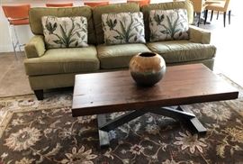 Sofa w Coordinating Arm Chair                                                           Le Maison Interiors Studebaker Coffee Table 24x58