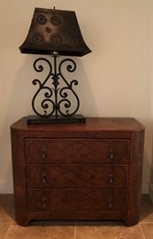 La Maison Interiors 3-Drawer Leather Chest 