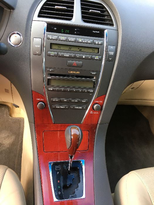 Console on Lexus