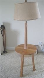 Handmade wooden table /lamp