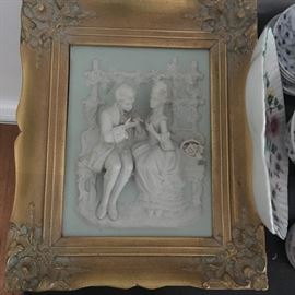 pair Meissen Plaques ( one shown)