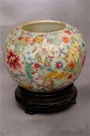 Chinese Chenlung Milleflurs Bowl