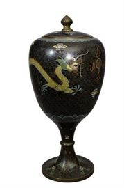 Chinese Cloisonne Pedestal Vase