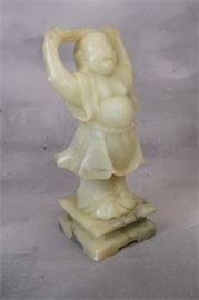 Chinese Figure in Carved Stone