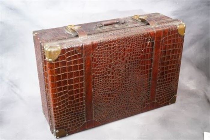 Faux Aligator Suitcase