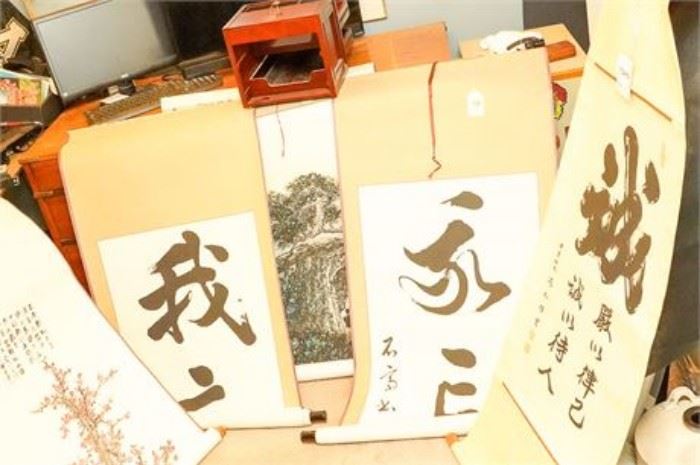 Group of Calligraphy Scrolls