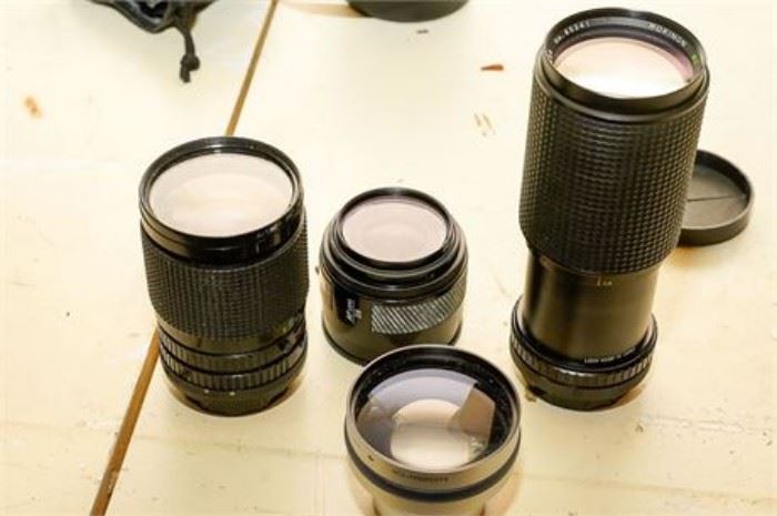 Group of Thirteen Camera Lenses
