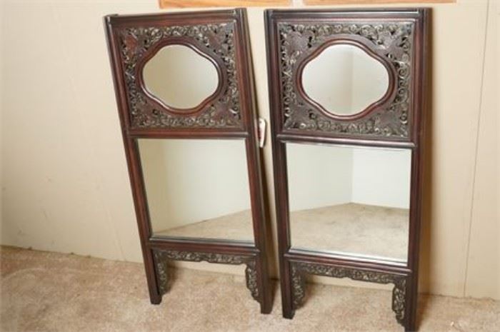 Pair Chinese Mirrors