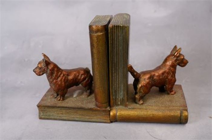 Pair of Vintage RONSON Metal Bookends
