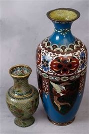 Two 2 Cloisonne Wares