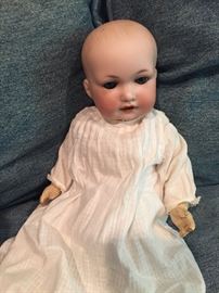 A & M 970 German Bisque Head Doll