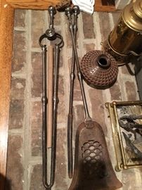 Early English Fireplace Tools