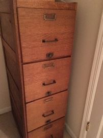 Oak File Cabinet