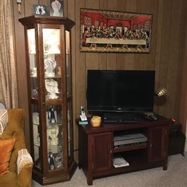 Lighted display cabinet, tv stand, tv