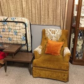 Swivel rocker, side table