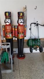 6 ft tall Nutcracker Christmas soldiers $50 each Made of heavy duty resin or wood