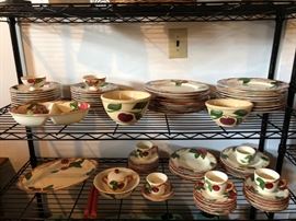 Franciscan Apple pattern dishes.