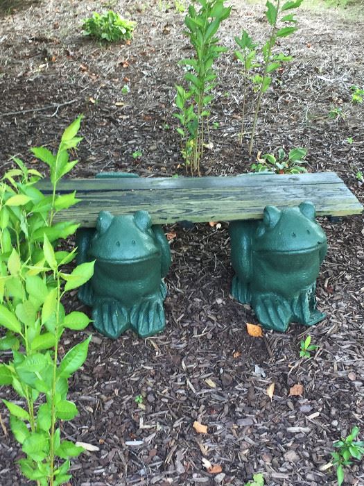 Frog Lover's Bench