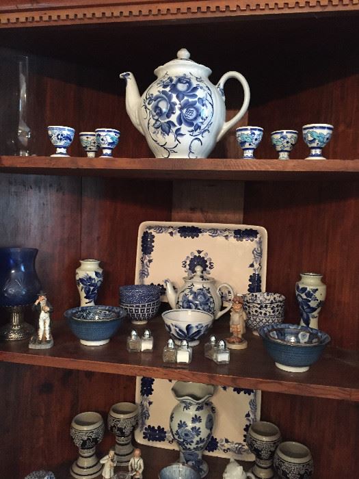 Blue & White Porcelain & Ceramic Pieces