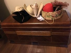 Cavalier art deco waterfall cedar chest