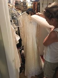 Vintage lace wedding dress